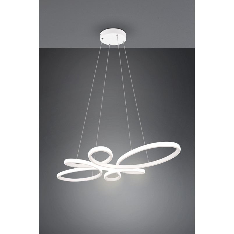 Lampa wisząca LED Fly biała Trio | Nowoczesne oświetlenie