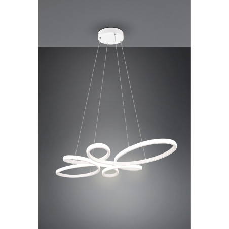 Lampa wisząca LED Fly biała Trio | Nowoczesne oświetlenie