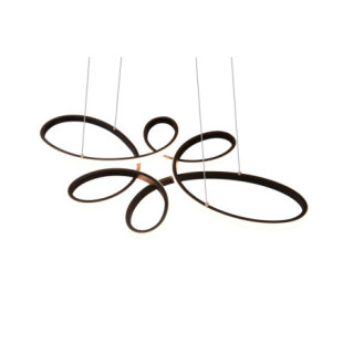 Lampa wisząca Fly LED czarna Trio - Nowoczesny design