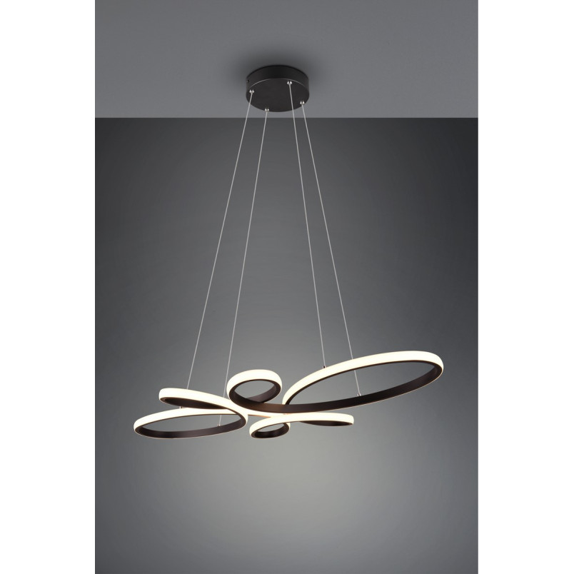 Lampa wisząca Fly LED czarna Trio - Nowoczesny design