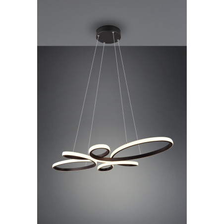 Lampa wisząca Fly LED czarna Trio - Nowoczesny design
