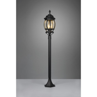 Lampa zewnętrzna Elvo czarna Trio - Elegancki słup ogrodowy