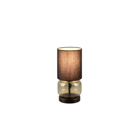 Lampa stołowa Trio Elio: czarny/zielony - Retro i Modern