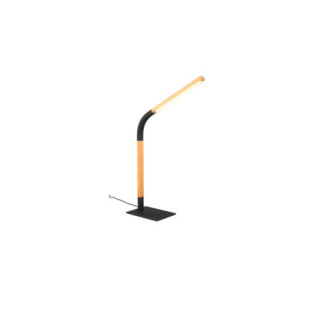Lampa biurkowa Norris Trio LED - drewno/czarny | Ściemniacz