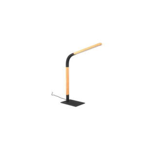 Lampa biurkowa Norris Trio LED - drewno/czarny | Ściemniacz
