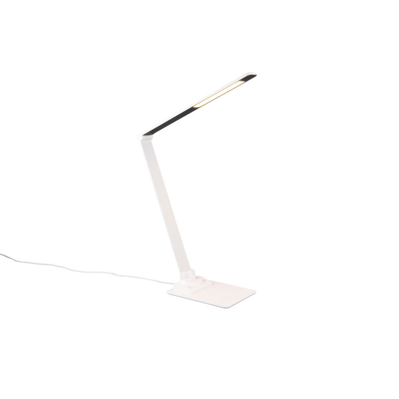 Lampa biurkowa LED Trio Travis - Nowoczesny design z USB