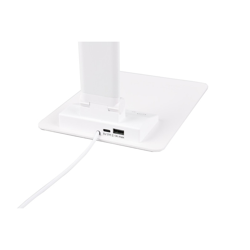 Lampa biurkowa LED Trio Travis - Nowoczesny design z USB