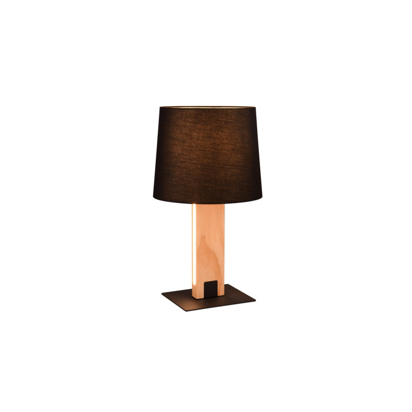 Lampa stołowa Rahul Trio - Nowoczesny design, czarny abażur