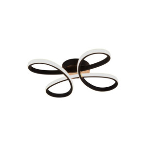 Plafon nowoczesny Fly LED 4000K 40cm czarny Trio