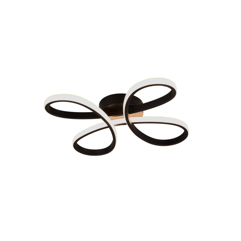 Plafon LED Trio Fly 40cm Czarny - Nowoczesne Oświetlenie