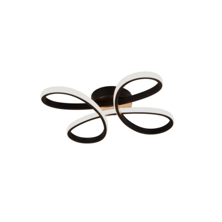 Plafon LED Trio Fly 40cm Czarny - Nowoczesne Oświetlenie