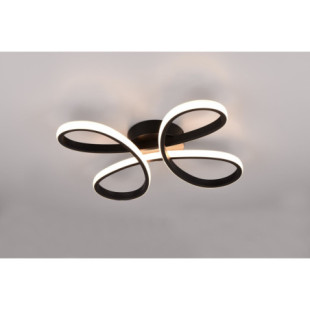 Plafon LED Trio Fly 40cm Czarny - Nowoczesne Oświetlenie