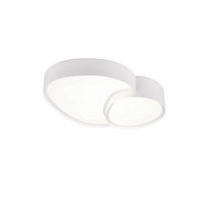 Plafon z pilotem nowoczesny Rise LED 43,5x36cm biały Trio