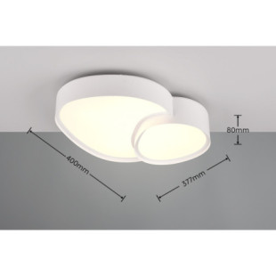 Plafon LED Rise Trio z pilotem | Nowoczesne oświetlenie