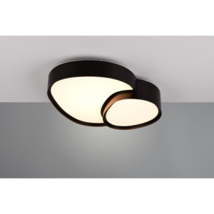 Plafon z pilotem nowoczesny Rise LED 40x38cm czarny Trio