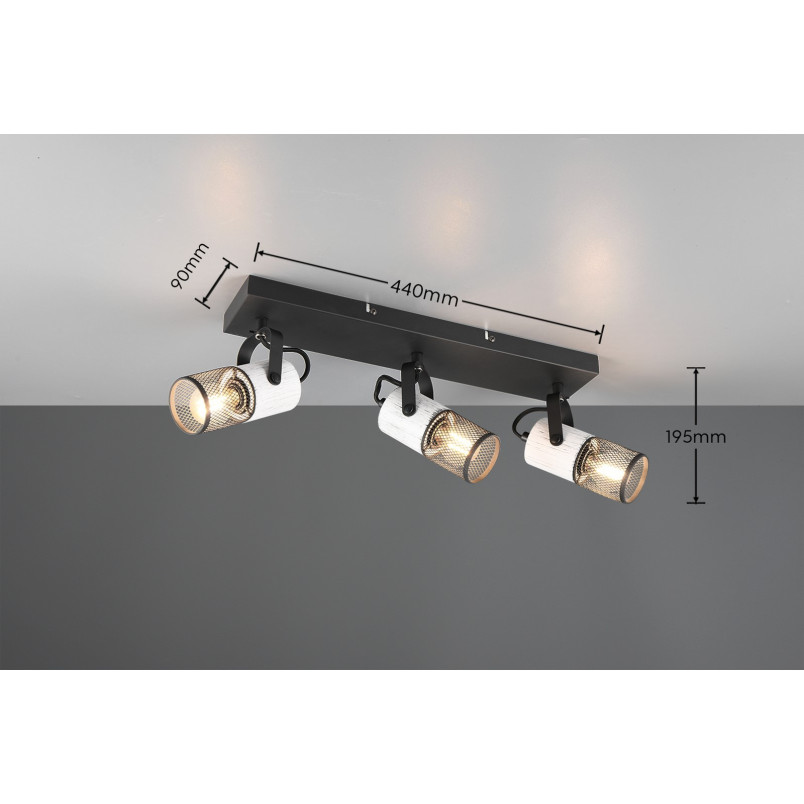Reflektor sufitowy Tosh III - Trio | Loft, Industrialny | Kup online