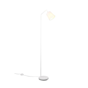 Lampa podłogowa z abażurem Buddy 148cm biała Reality