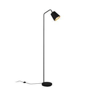 Lampa podłogowa z abażurem Buddy 148cm czarna Reality