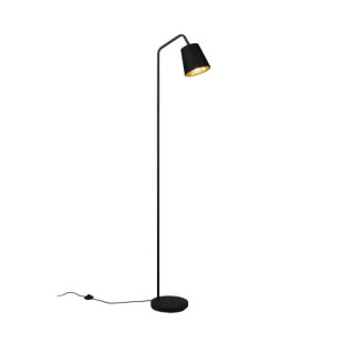 Lampa podłogowa z abażurem Buddy 148cm czarna Reality
