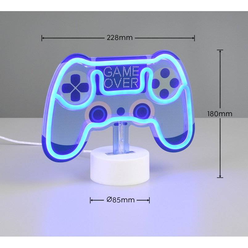 Lampa dla dziecka Control LED niebieska Reality - Światło i zabawa!