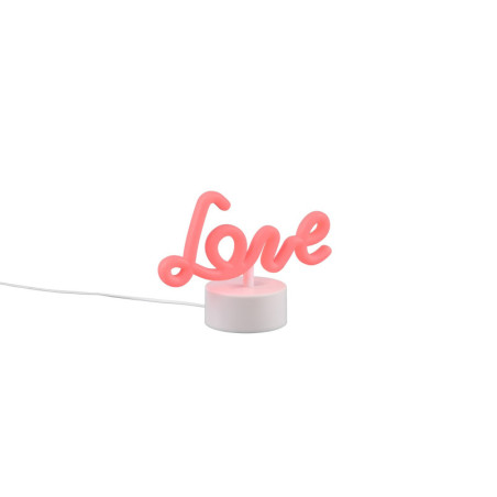 Lampa dla dziecka Amor LED czerwona Reality - Przytulne światło!