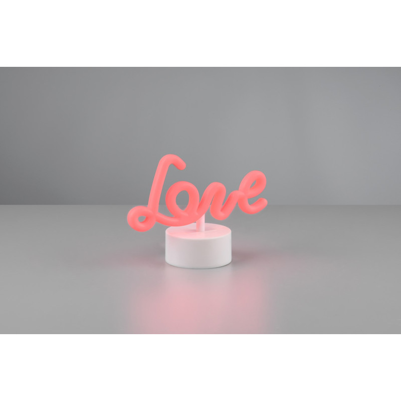 Lampa dla dziecka Amor LED czerwona Reality - Przytulne światło!