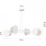 Lampa wisząca skandynawska Idea IV biała Emibig | Kup teraz!