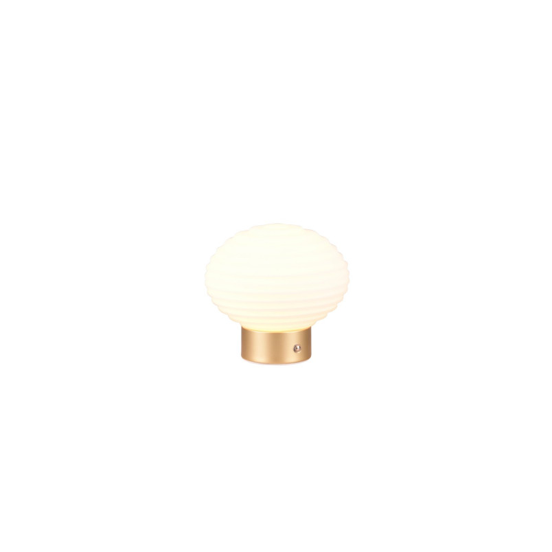 Lampa stołowa Pearl LED biała/mosiądz Reality | Sklep z lampami