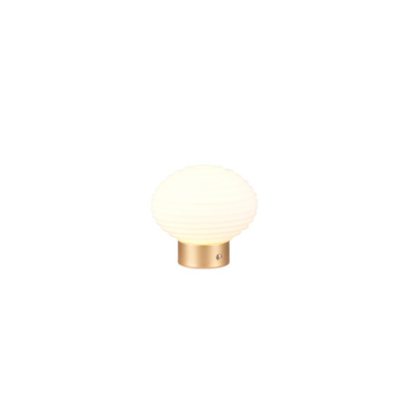 Lampa stołowa Pearl LED biała/mosiądz Reality | Sklep z lampami