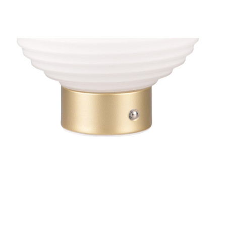 Lampa stołowa Pearl LED biała/mosiądz Reality | Sklep z lampami