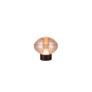 Lampa stołowa szklana retro Pearl LED 3000K 15,5cm bursztynowy / czarny Reality