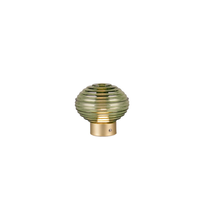Lampa stołowa szklana Pearl zielona - Reality | Elegancki design