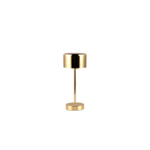 Lampa stołowa minimalistyczna z usb Jeff LED polerowany mosiądz Reality