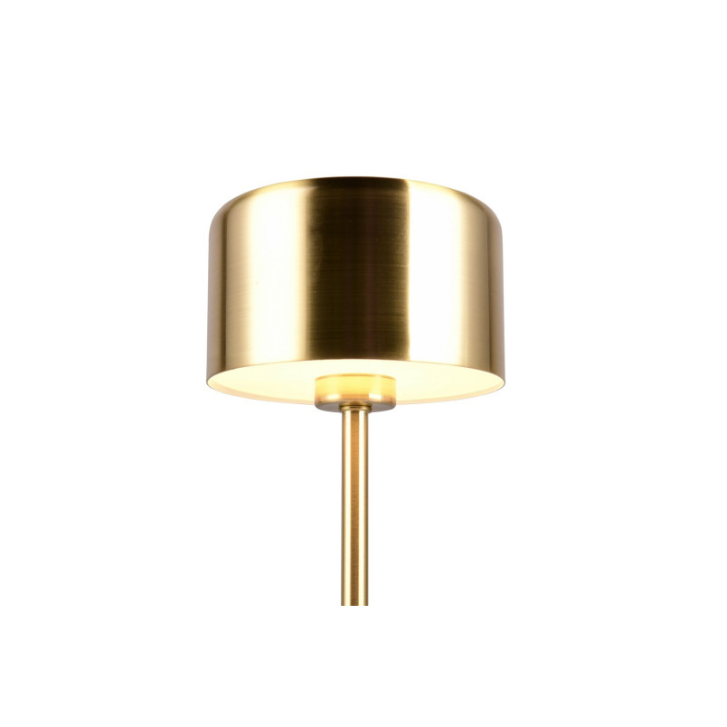 Lampa stołowa LED Jeff - Mosiądz, USB, Ściemniacz | Reality