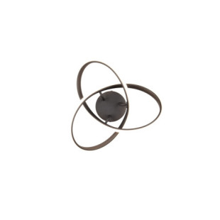 Plafon LED Meo Reality | Nowoczesny, Czarny Mat, 40cm