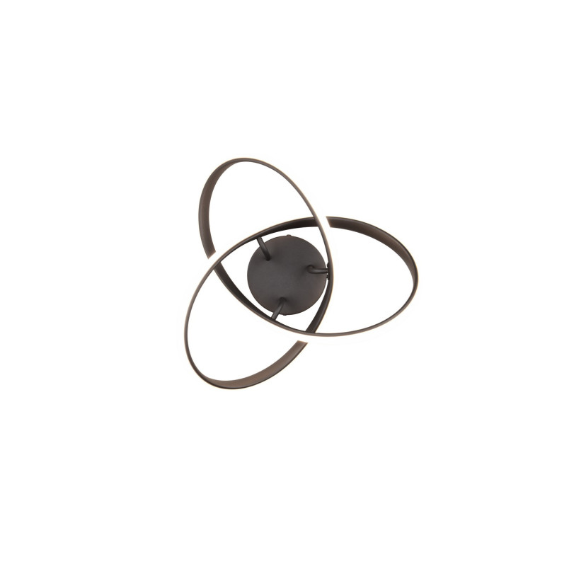 Plafon LED Meo Reality | Nowoczesny, Czarny Mat, 40cm