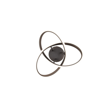 Plafon LED Meo Reality | Nowoczesny, Czarny Mat, 40cm