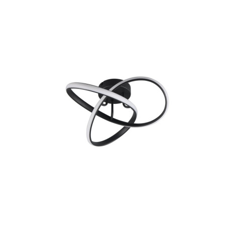 Plafon LED Meo Reality | Nowoczesny, Czarny Mat, 40cm