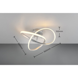 Plafon LED Reality Meo 40cm Tytanowy | Nowoczesne Oświetlenie