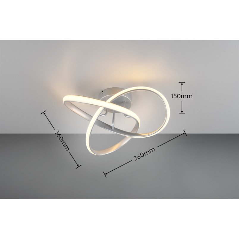 Plafon LED Reality Meo 40cm Tytanowy | Nowoczesne Oświetlenie