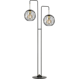 Lampa podłogowa druciane kule Albio czarna marki Emibig