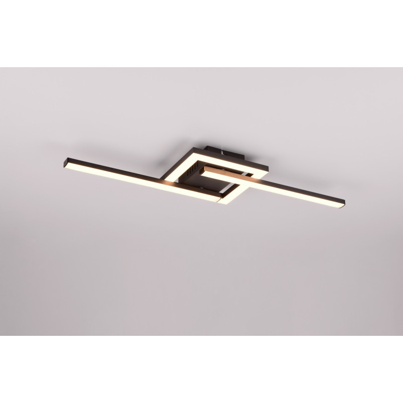 Plafon LED Viale Reality - Nowoczesny, Regulowany, Czarny Mat