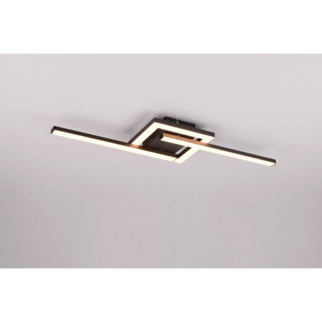 Plafon LED Viale Reality - Nowoczesny, Regulowany, Czarny Mat