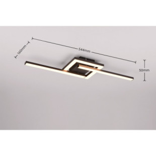 Plafon LED Viale Reality - Nowoczesny, Regulowany, Czarny Mat