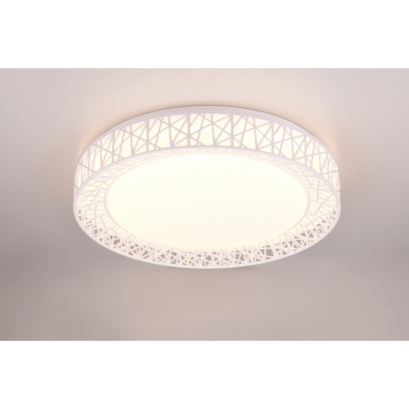 Plafon LED Cluster biały z pilotem | Reality - 48cm