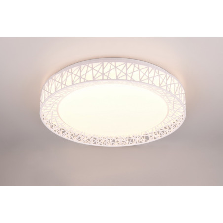 Plafon LED Cluster biały z pilotem | Reality - 48cm