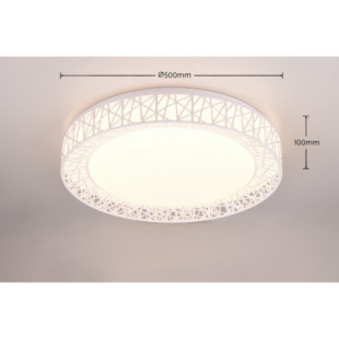 Plafon LED Cluster biały z pilotem | Reality - 48cm
