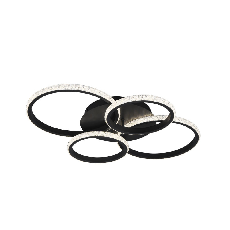 Plafon LED Cires czarny Reality | Nowoczesny design