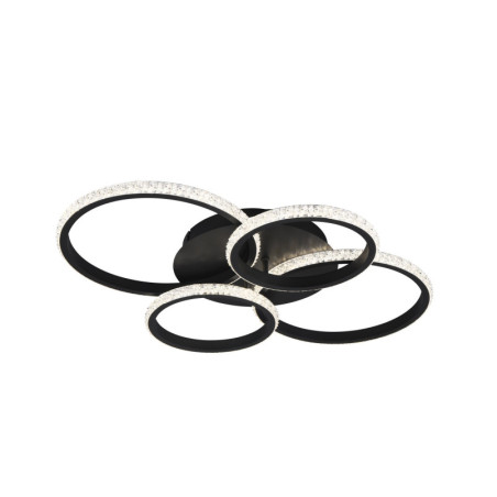 Plafon LED Cires czarny Reality | Nowoczesny design