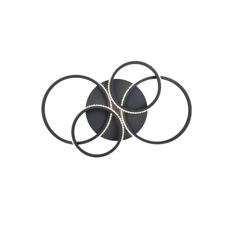 Plafon LED Cires czarny Reality | Nowoczesny design